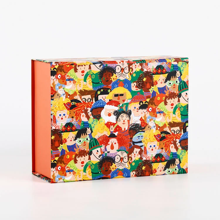 Caixa magnética flip-top para embalagem de presente